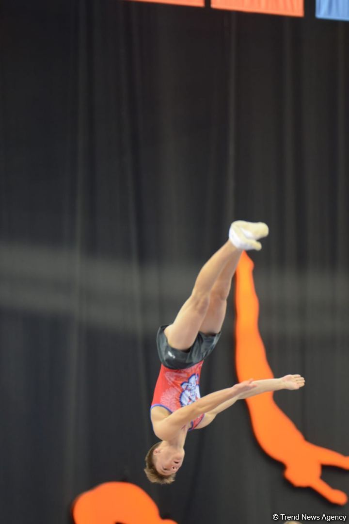 Bakıda batut gimnastikası və tamblinq üzrə Dünya Yaş Qrupu Yarışlarının final gününün ən yaxşı anları (FOTO)