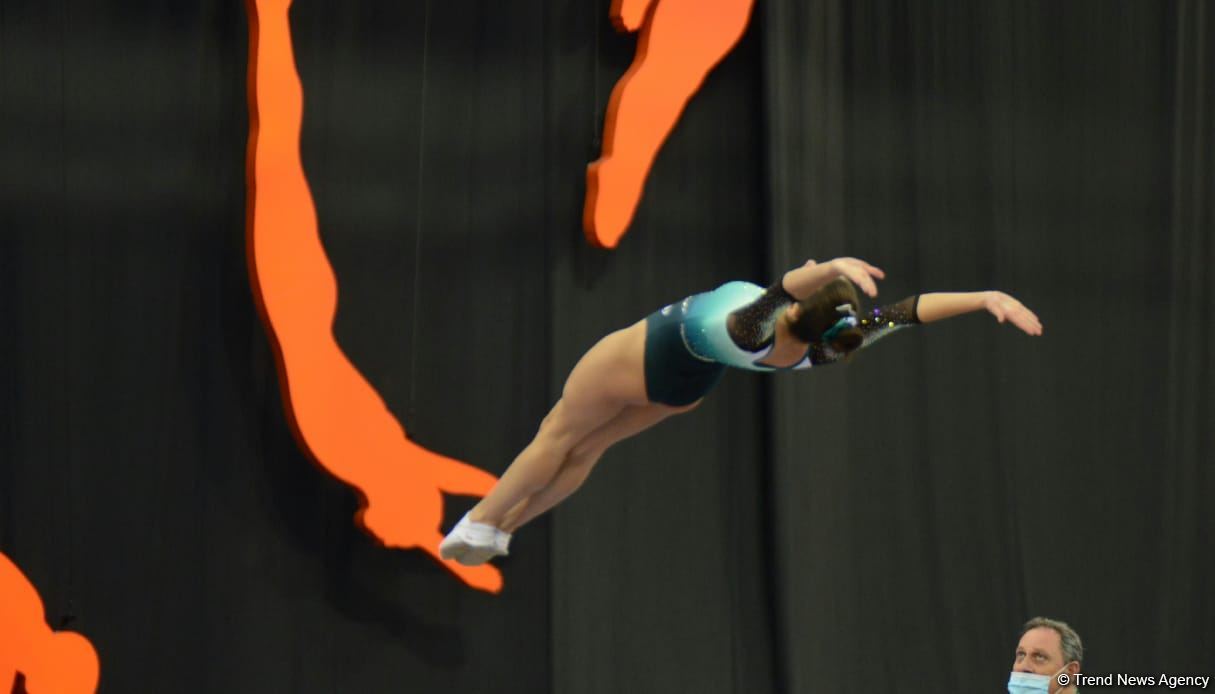 Bakıda batut gimnastikası və tamblinq üzrə 28-ci Dünya Yaş Qrupu Yarışlarının final gününə start verilib (FOTO)