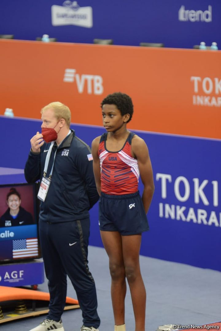Bakıda batut gimnastikası və tamblinq üzrə 28-ci Dünya Yaş Qrupu Yarışlarının final gününə start verilib (FOTO)