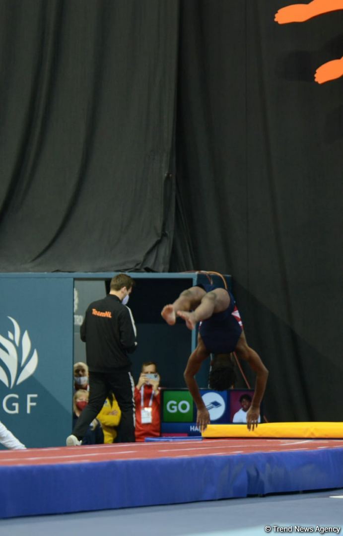 Bakıda batut gimnastikası və tamblinq üzrə 28-ci Dünya Yaş Qrupu Yarışlarının final gününə start verilib (FOTO)