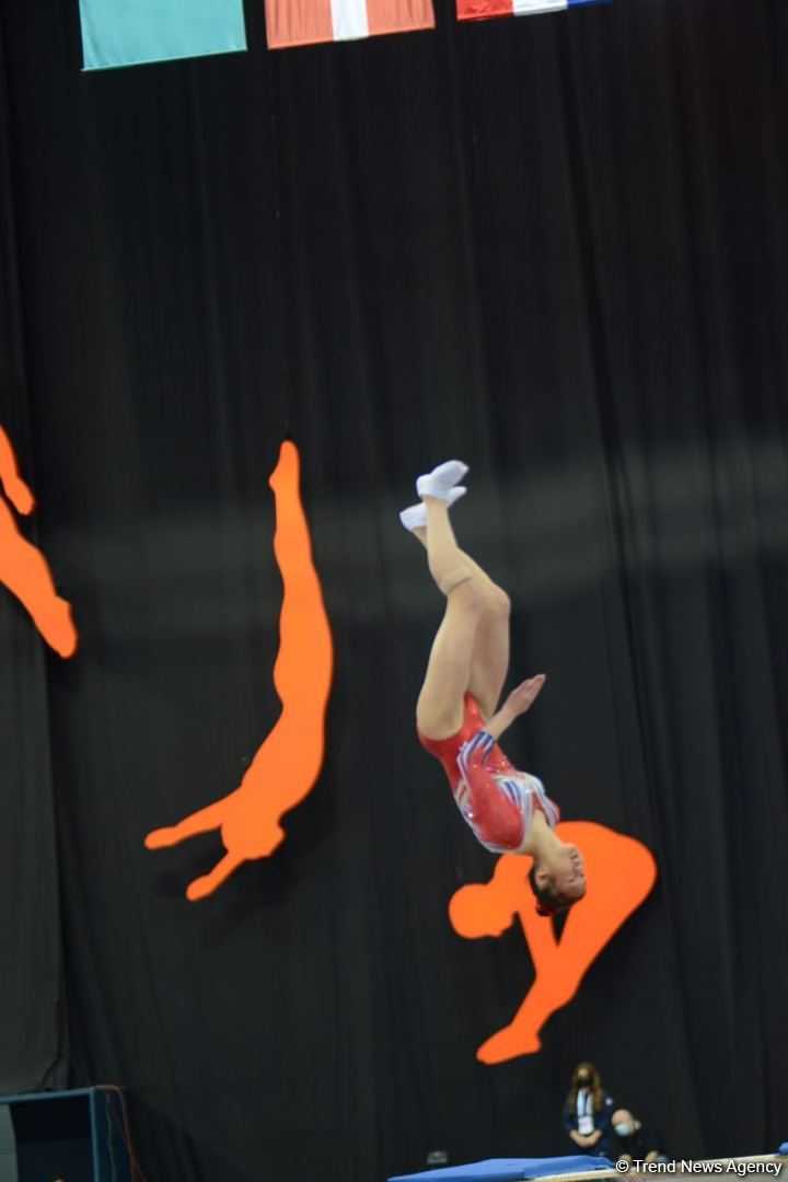 Bakıda batut gimnastikası və tamblinq üzrə 28-ci Dünya Yaş Qrupu Yarışlarının final gününə start verilib (FOTO)