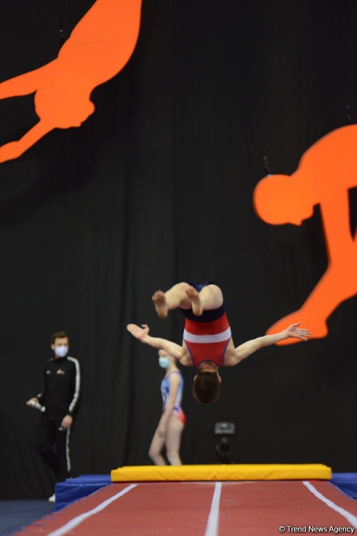 Bakıda batut gimnastikası və tamblinq üzrə 28-ci Dünya Yaş Qrupu Yarışlarının final gününə start verilib (FOTO)