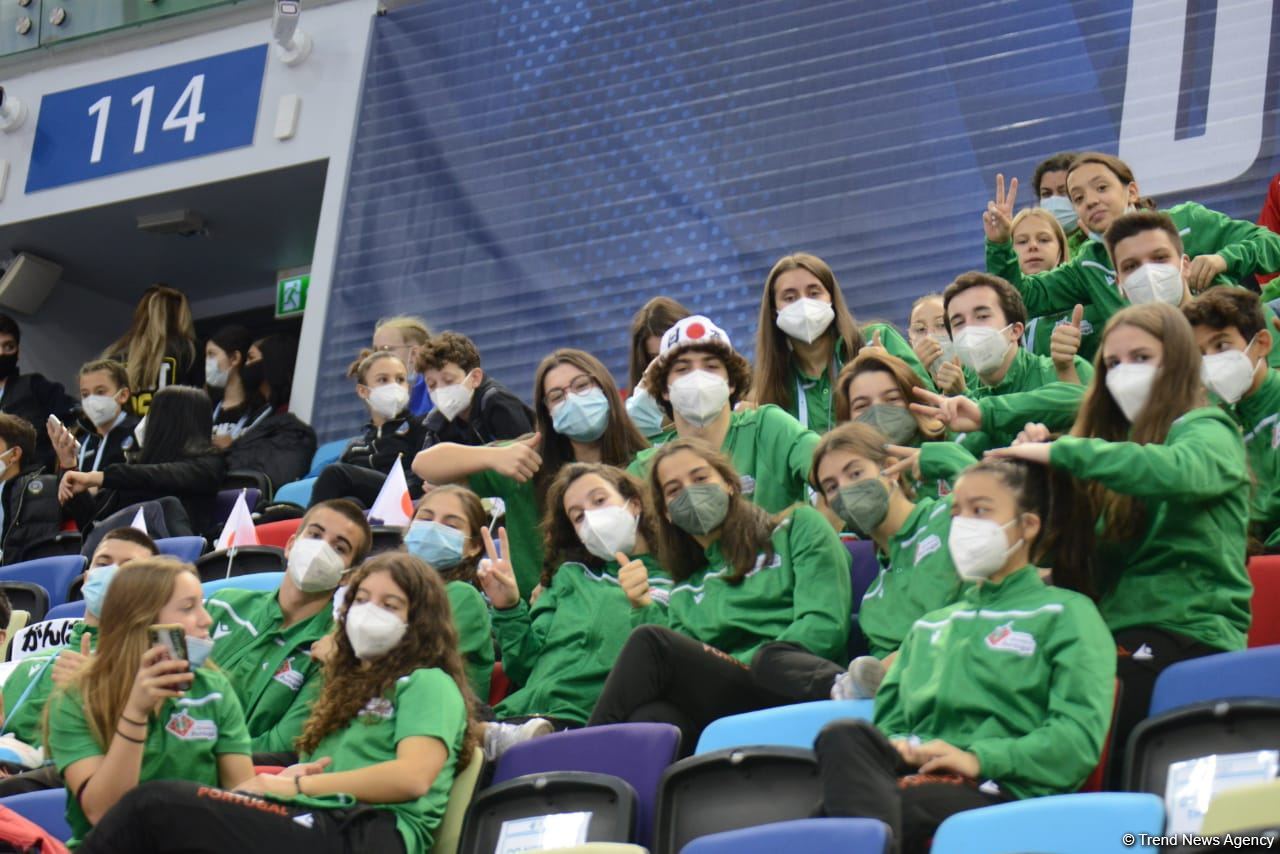 Bakıda batut gimnastikası və tamblinq üzrə 28-ci Dünya Yaş Qrupu Yarışlarının final gününə start verilib (FOTO)