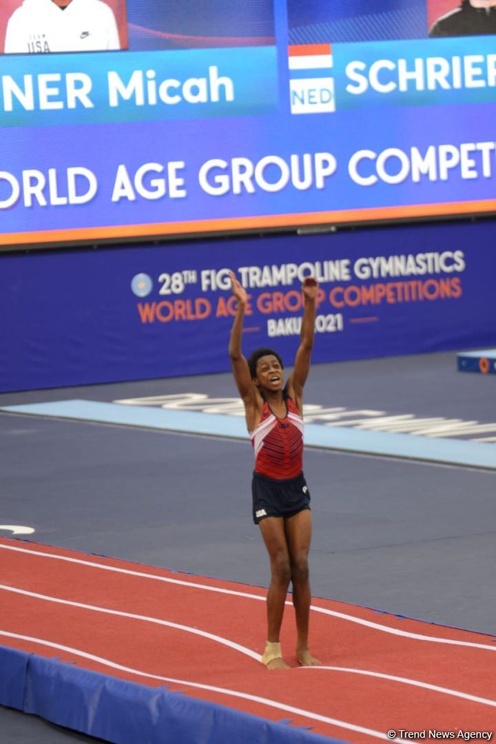 Bakıda batut gimnastikası və tamblinq üzrə 28-ci Dünya Yaş Qrupu Yarışlarının final gününə start verilib (FOTO)