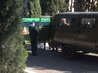 Helikopter qəzasında şəhid olanların cənazələri vida mərasimi üçün yola salınıb (FOTO/VİDEO)