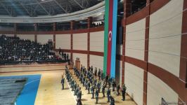 Helikopter qəzasında şəhid olan hərbçilərlə vida mərasimi keçirildi (FOTO/VİDEO)