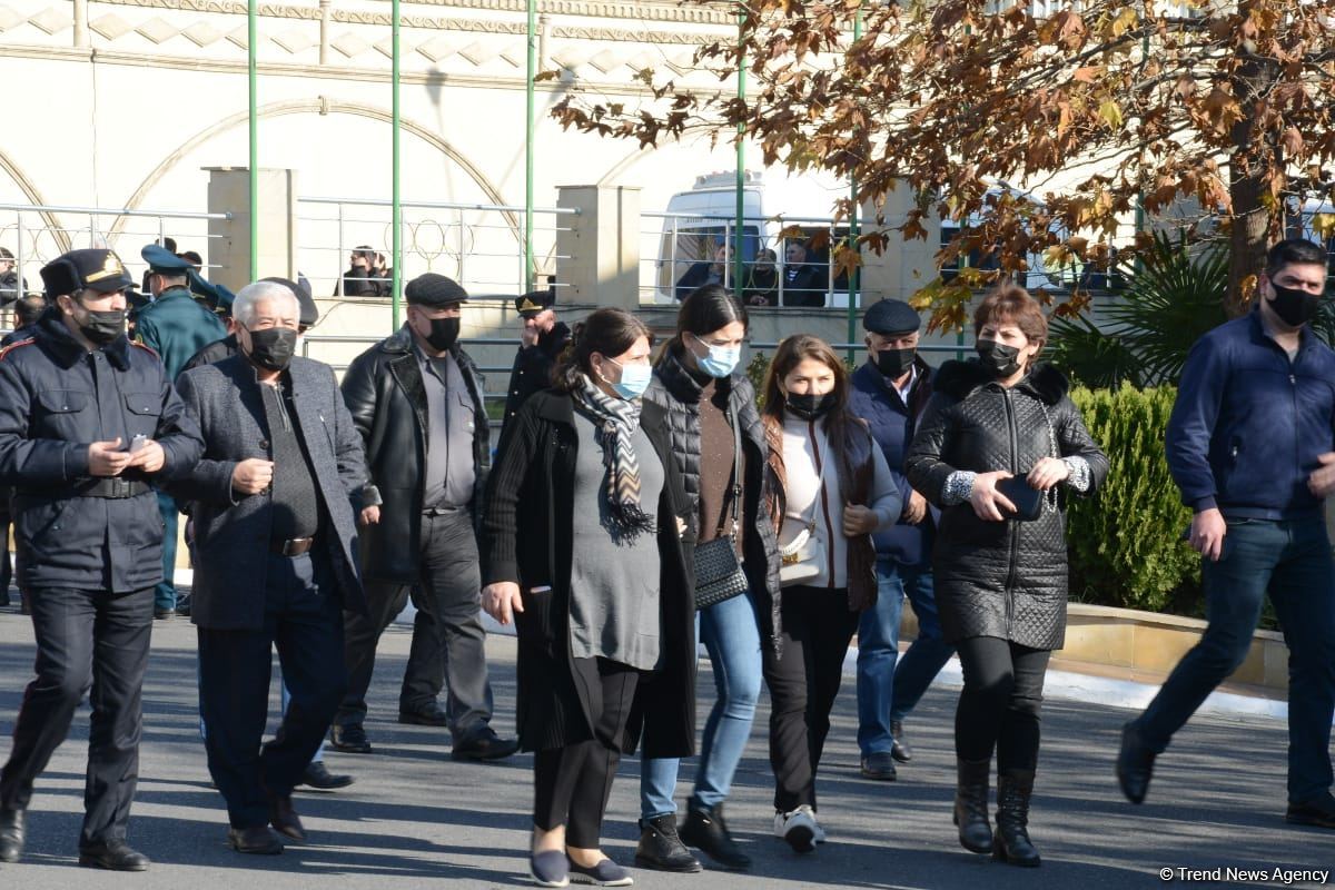 Helikopter qəzasında şəhid olan hərbçilərlə vida mərasimi keçirildi (FOTO/VİDEO)