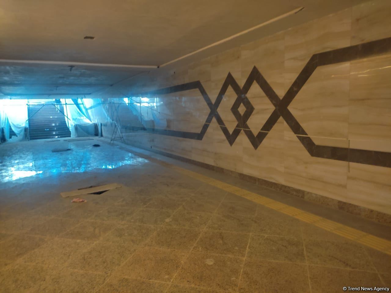 Metronun “Xocəsən” stansiyasında tikinti-quraşdırma işləri tamamlanır (FOTO)