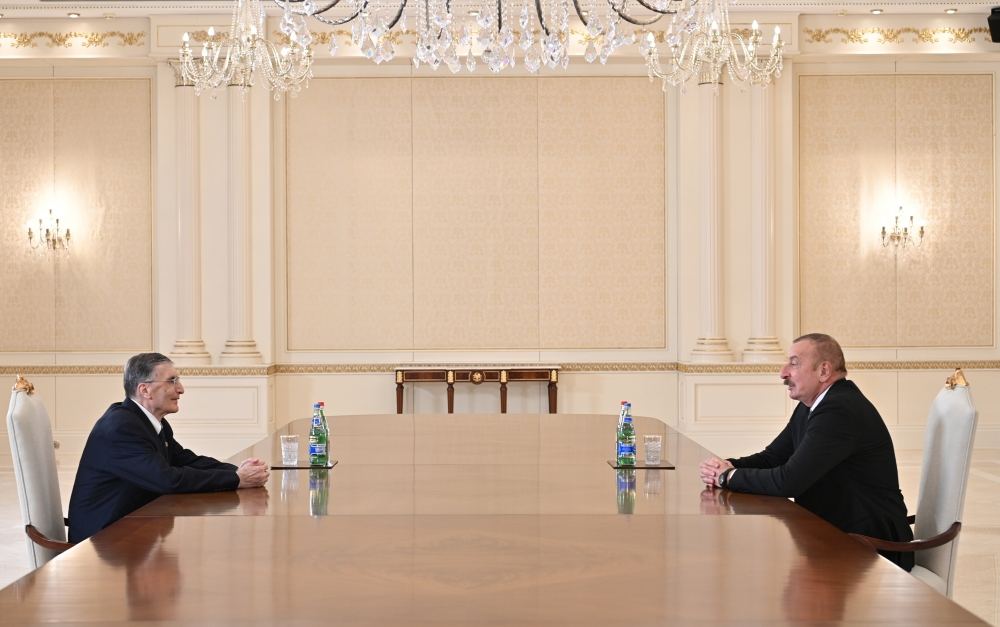 Prezident İlham Əliyev dünyaşöhrətli alim Əziz Səncəri qəbul edib (FOTO/VİDEO)