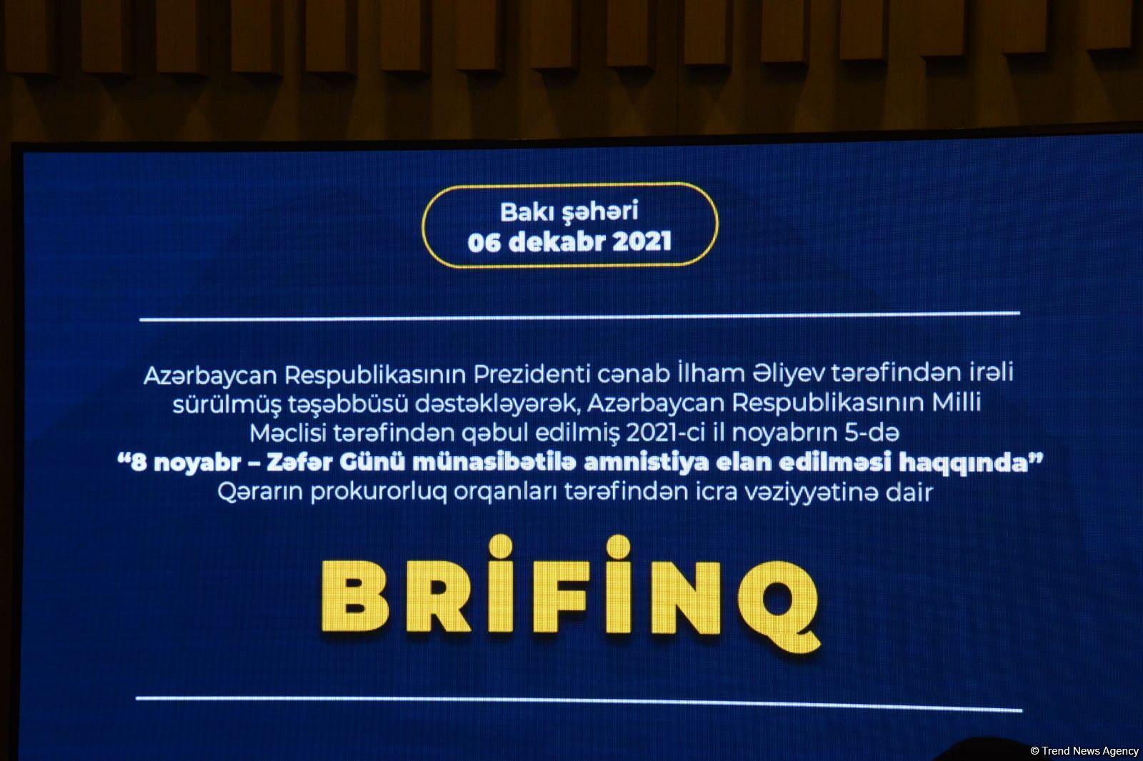 Amnistiya aktı ən çox 30-40 yaş həddində olan insanlara tətbiq edilib - İdarə rəisi (FOTO)