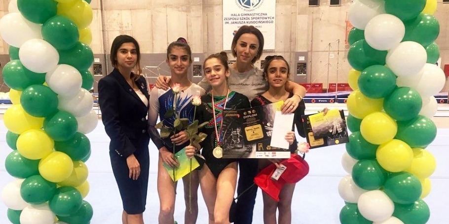 Gimnastımız Polşada birinci oldu (FOTO)