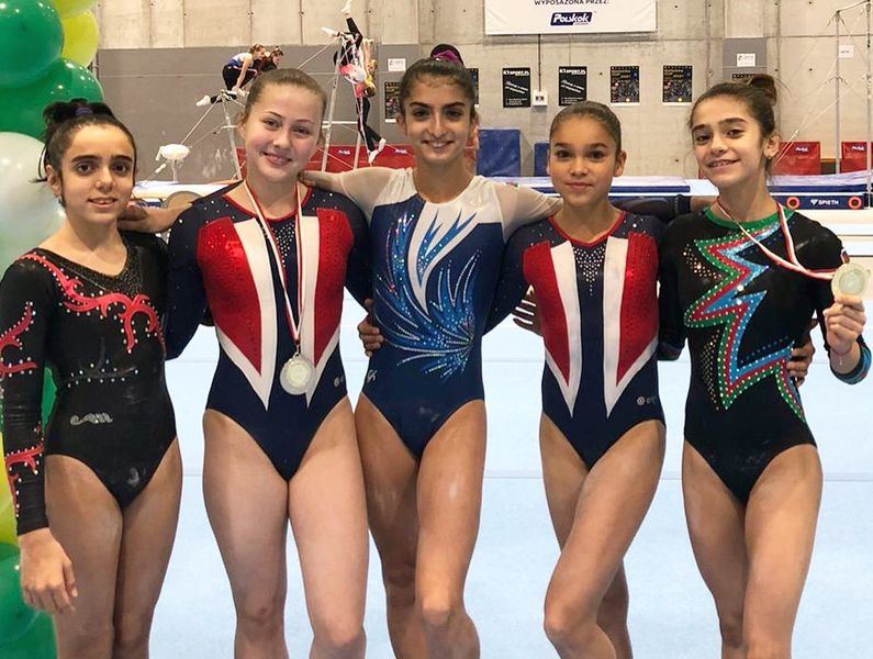 Gimnastımız Polşada birinci oldu (FOTO)