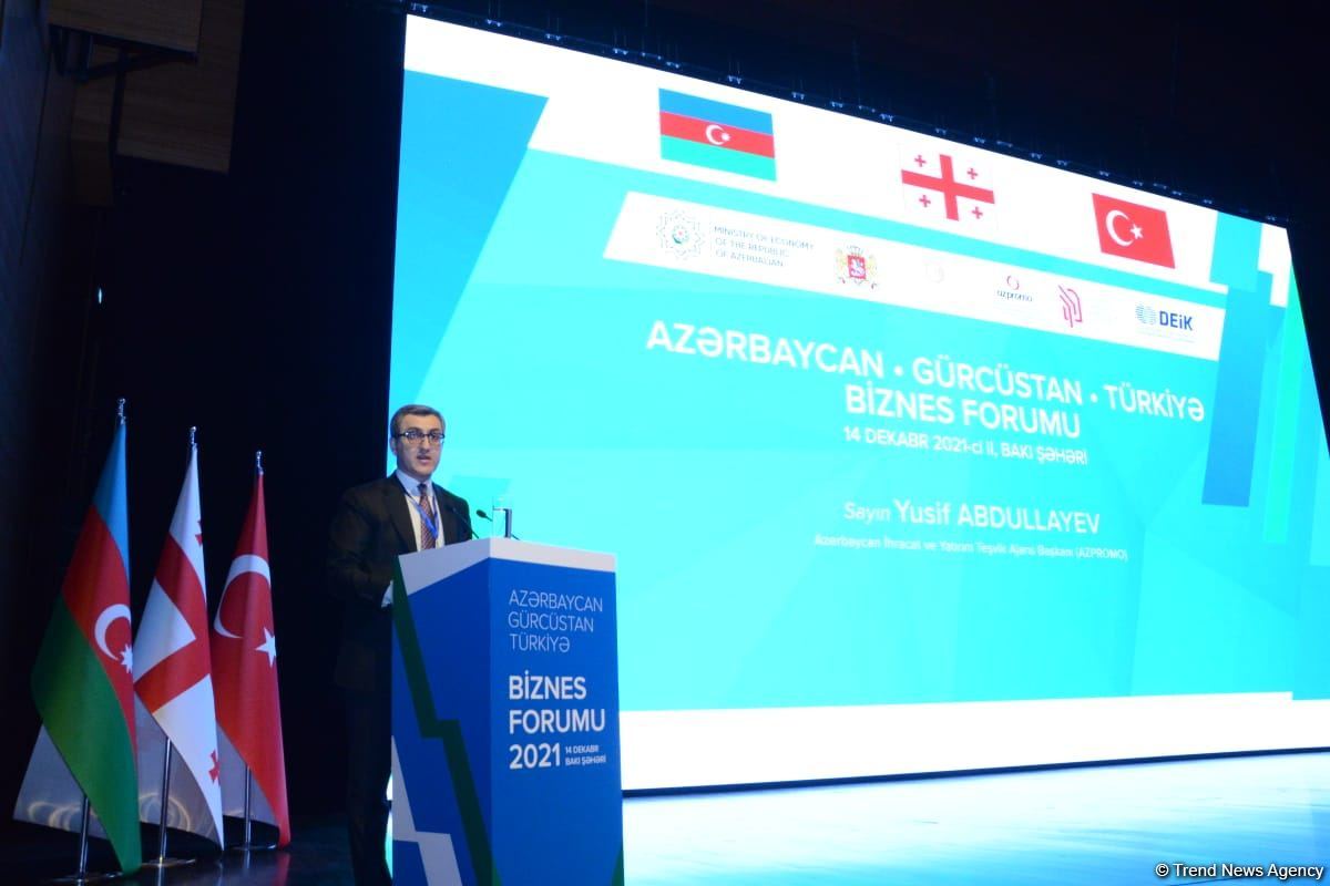 Azərbaycan-Türkiyə-Gürcüstan biznes forumu keçirilib (FOTO)