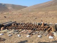 Horadiz-Ağbənd yolunun 190 hektarı mina və PHS-lərdən tam təmizlənib (FOTO)