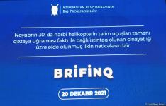 Baş Prokurorluq Qaraheybətdəki helikopter qəzasının səbəblərini açıqlayıb (FOTO/VİDEO)
