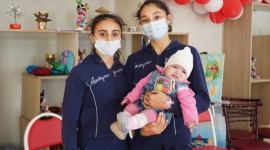 Azərbaycan Gimnastika Federasiyasının nümayəndələri  “Ümid yeri” Uşaq Sığınacağına baş çəkiblər (FOTO)