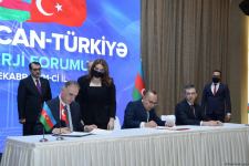 Azərbaycan-Türkiyə Enerji Forumu çərçivəsində 6 sənəd imzalanıb (FOTO)