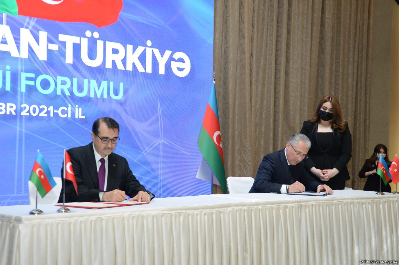 Azərbaycan-Türkiyə Enerji Forumu çərçivəsində 6 sənəd imzalanıb (FOTO)