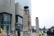 "Alov qüllələri"nin qarşısında partlayış olub (FOTO/VİDEO)