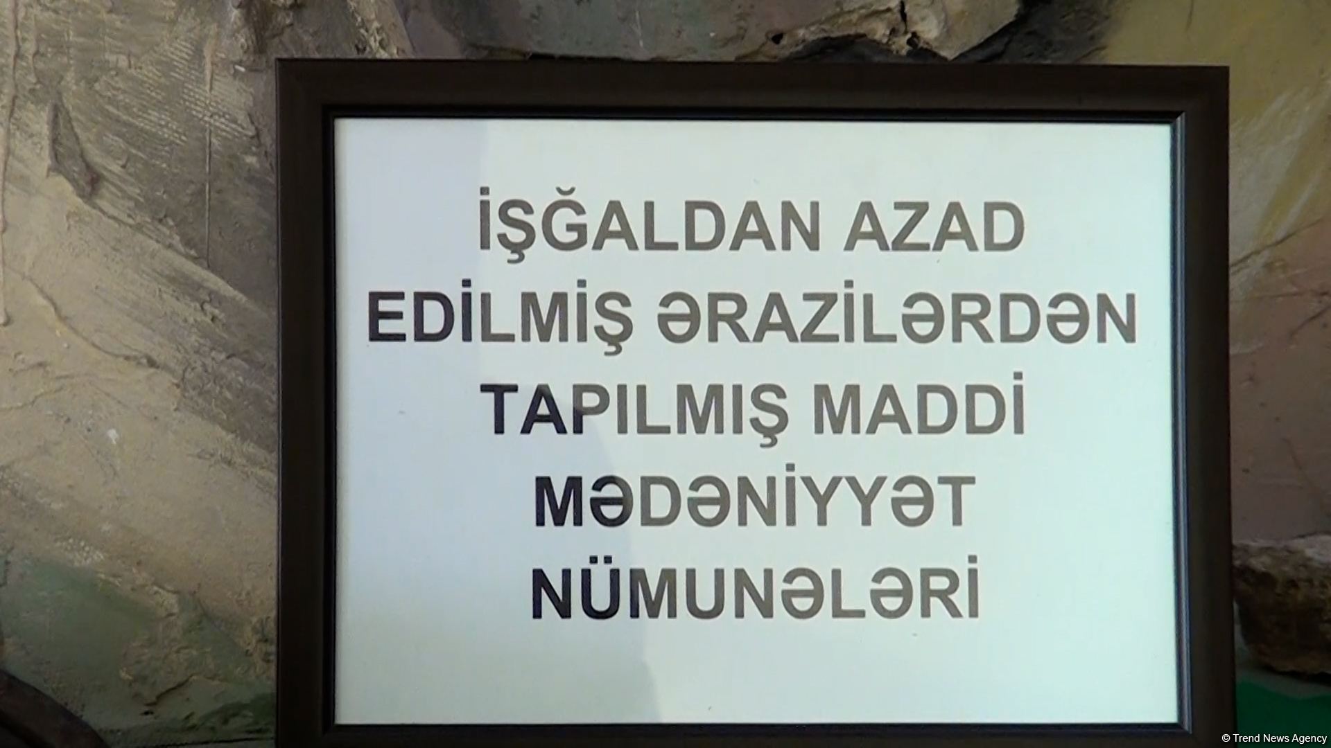 Azad edilmiş ərazilərdə bərpa zamanı qədim eksponatlar aşkar edilib - Trend TV-nin reportajı