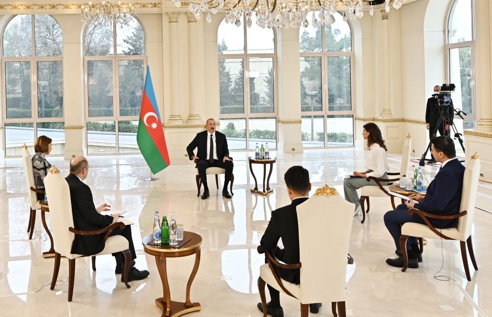 Prezident İlham Əliyev yerli televiziya kanallarına müsahibə verib (FOTO/VİDEO) (YENİLƏNİB)
