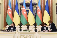 Prezident İlham Əliyevin və Volodimir Zelenskinin iştirakı ilə Azərbaycan-Ukrayna sənədlərinin imzalanması mərasimi olub (FOTO/VİDEO) (YENİLƏNİB)