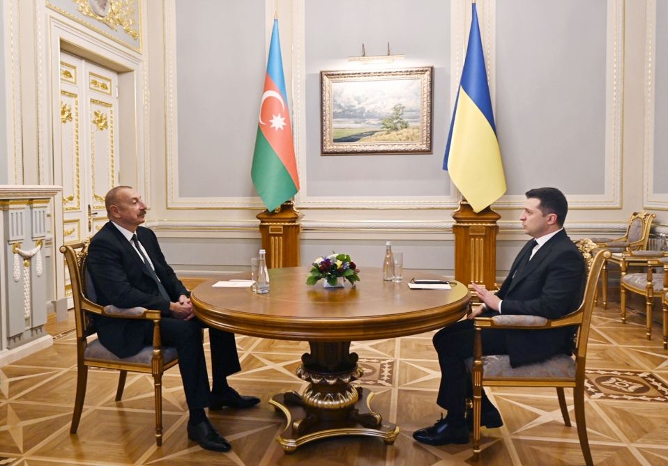 Azərbaycan Prezidenti İlham Əliyevin Ukrayna Prezidenti Volodimir Zelenski ilə təkbətək görüşü olub (FOTO/VİDEO) (YENİLƏNİB-2)