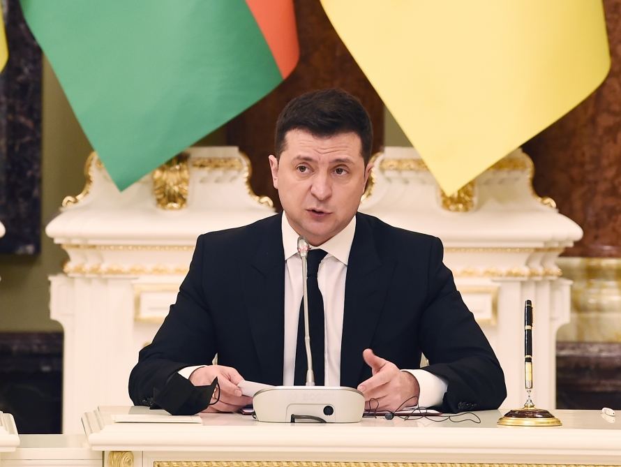 Volodimir Zelinski Prezident İlham Əliyevin Ukraynaya səfərini böyük rəmzi xarakter daşıyan xüsusi səfər adlandırıb