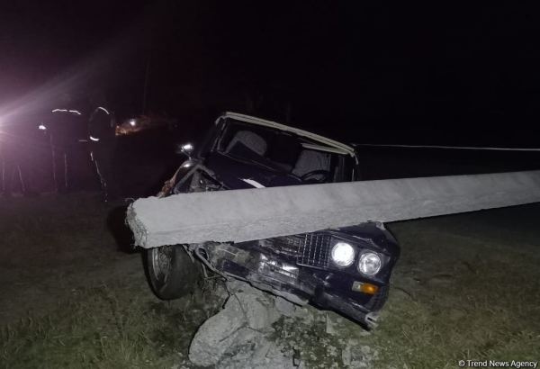 Tərtərdə yol qəzası baş verib, 1 nəfər ölüb (FOTO)