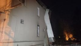 Mingəçevirdə binada partlayış baş verib, 2 nəfər xəsarət alıb (FOTO) (ƏLAVƏ OLUNUB)