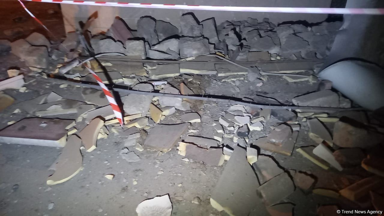 Mingəçevirdə binada partlayış baş verib, 2 nəfər xəsarət alıb (FOTO) (ƏLAVƏ OLUNUB)