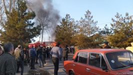 Tərtərdə yanğın baş verib (FOTO)