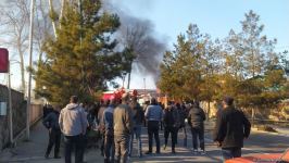 Tərtərdə yanğın baş verib (FOTO)