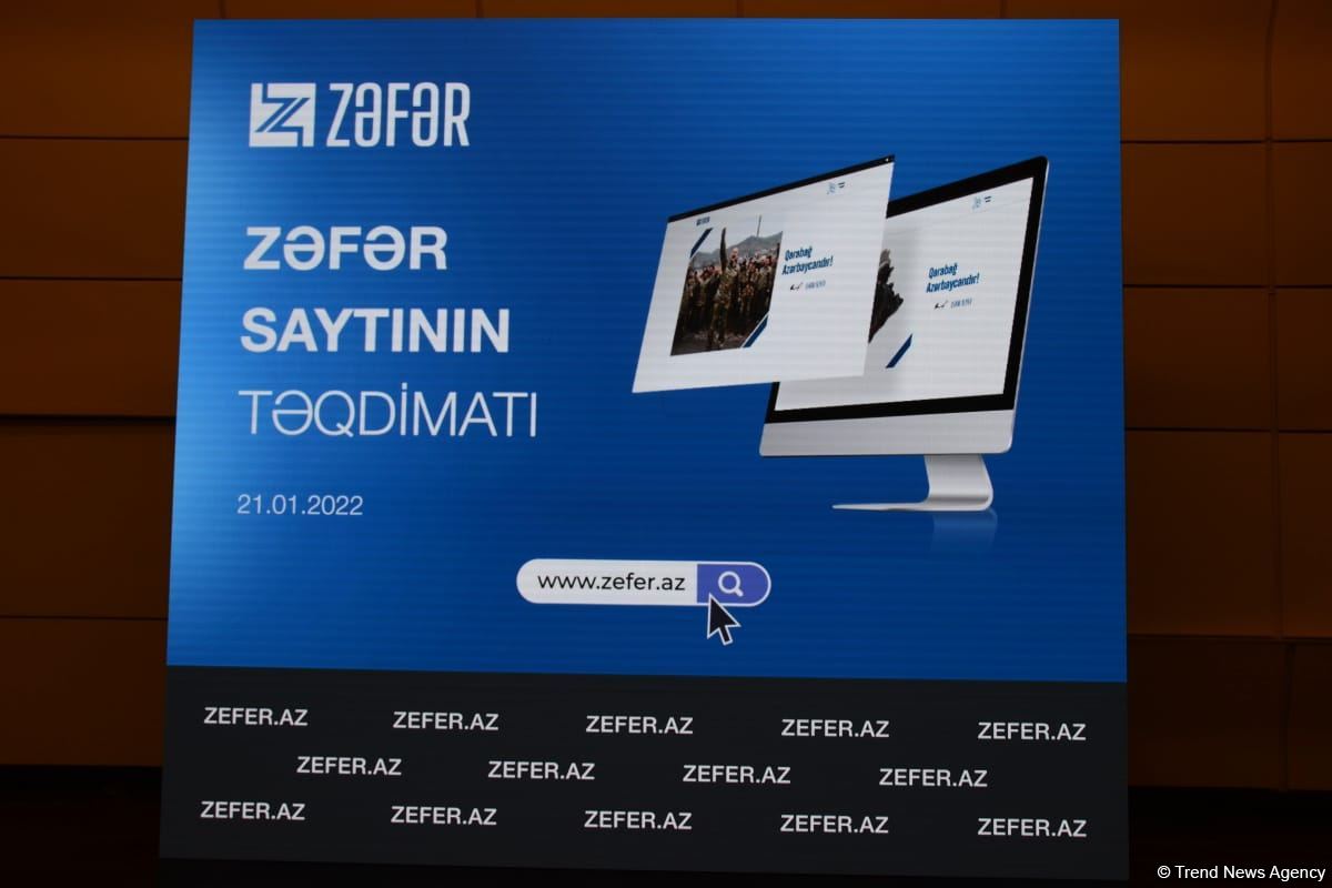Vətən Müharibəsində Azərbaycan xalqının Zəfərinə həsr olunmuş 
“zefer.az” saytının təqdimatı keçirilib (FOTO)