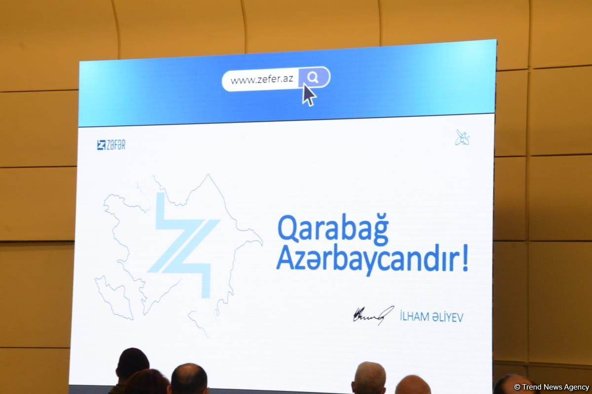 Vətən Müharibəsində Azərbaycan xalqının Zəfərinə həsr olunmuş 
“zefer.az” saytının təqdimatı keçirilib (FOTO)