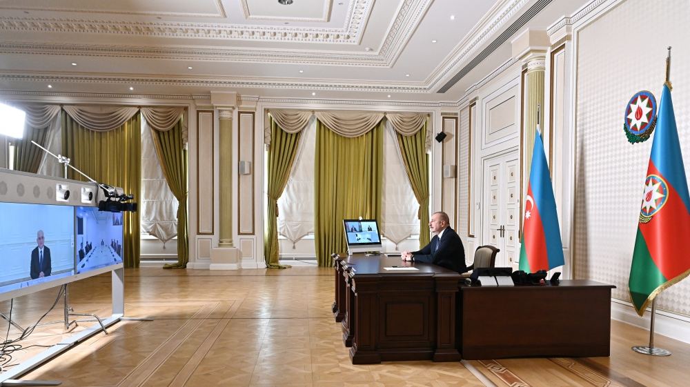 Prezident İlham Əliyev İranın yol və şəhərsalma nazirini videoformatda qəbul edib (FOTO/VİDEO) (YENİLƏNİB)