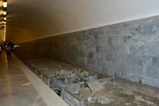 Metronun “Cəfər Cabbarlı” stansiyasında təmir işlərinin növbəti mərhələsi başlanıb (FOTO)