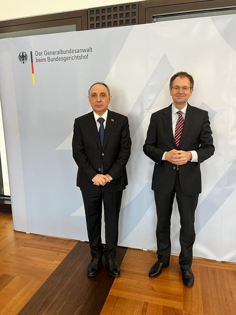 Kamran Əliyev Almaniyanın Federal Baş prokuroru ilə görüşüb (FOTO)