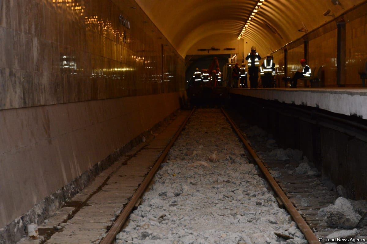 Metronun “Cəfər Cabbarlı” stansiyasında təmir işlərinin növbəti mərhələsi başlanıb (FOTO)