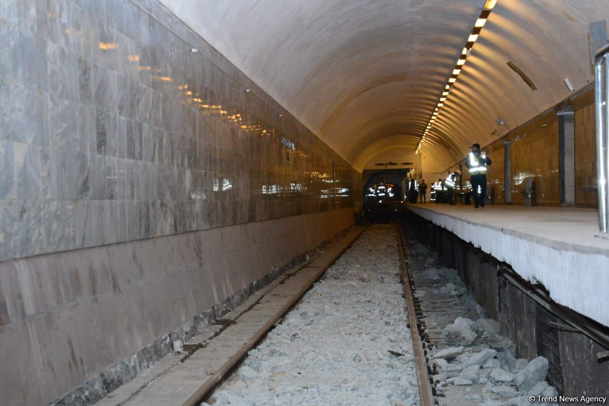 Metronun “Cəfər Cabbarlı” stansiyasında təmir işlərinin növbəti mərhələsi başlanıb (FOTO)