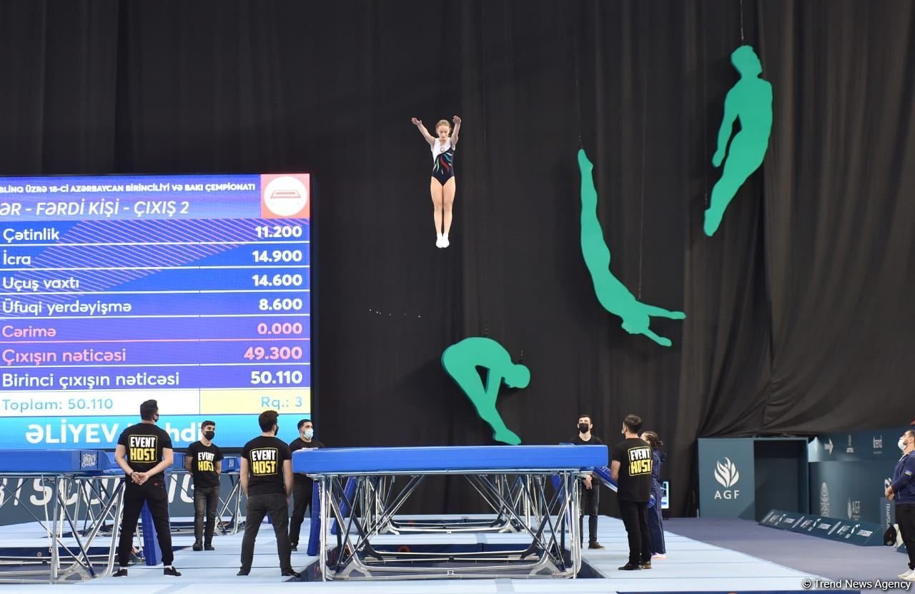 Batut gimnastikası və tamblinq üzrə Azərbaycan Birincilyi və Bakı Çempionatında qaliblər mükafatlandırılıb (FOTO)