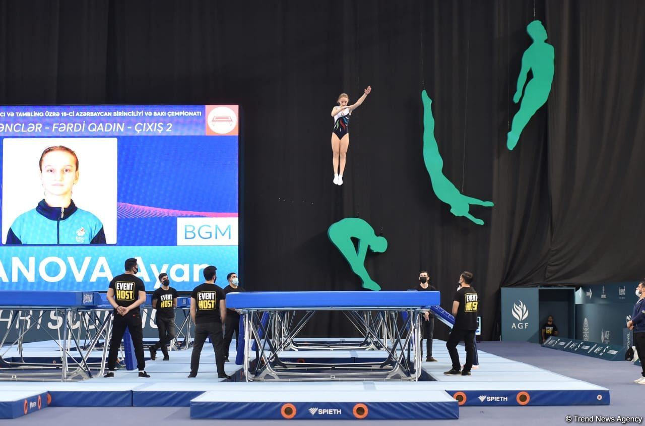 Batut gimnastikası və tamblinq üzrə Azərbaycan Birincilyi və Bakı Çempionatında qaliblər mükafatlandırılıb (FOTO)