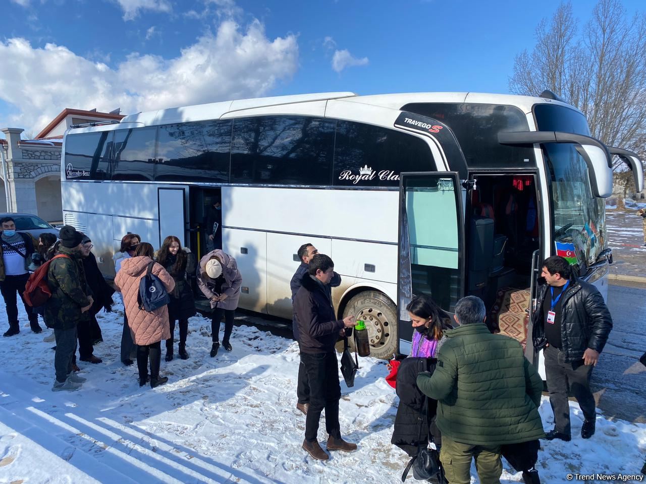 İşğaldan azad edilmiş ərazilərə avtobusla səfər edənlərin sayı məlum olub
