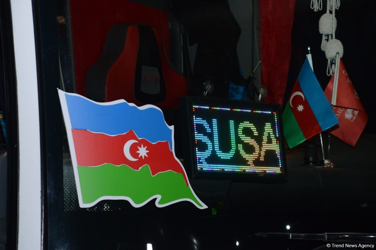 Şuşaya növbəti sərnişin avtobus reysi yola düşüb (FOTO/VİDEO)