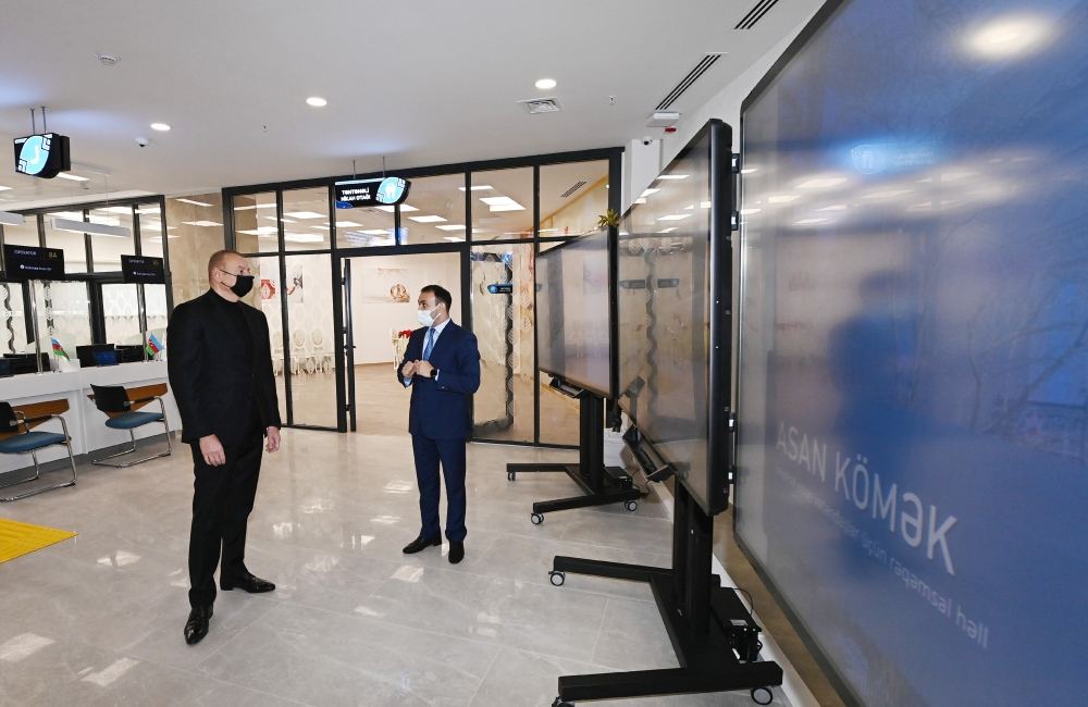 Prezident İlham Əliyev 2 saylı Gəncə regional “ASAN xidmət” Mərkəzinin açılışını edib (YENİLƏNİB) (FOTO/VİDEO)