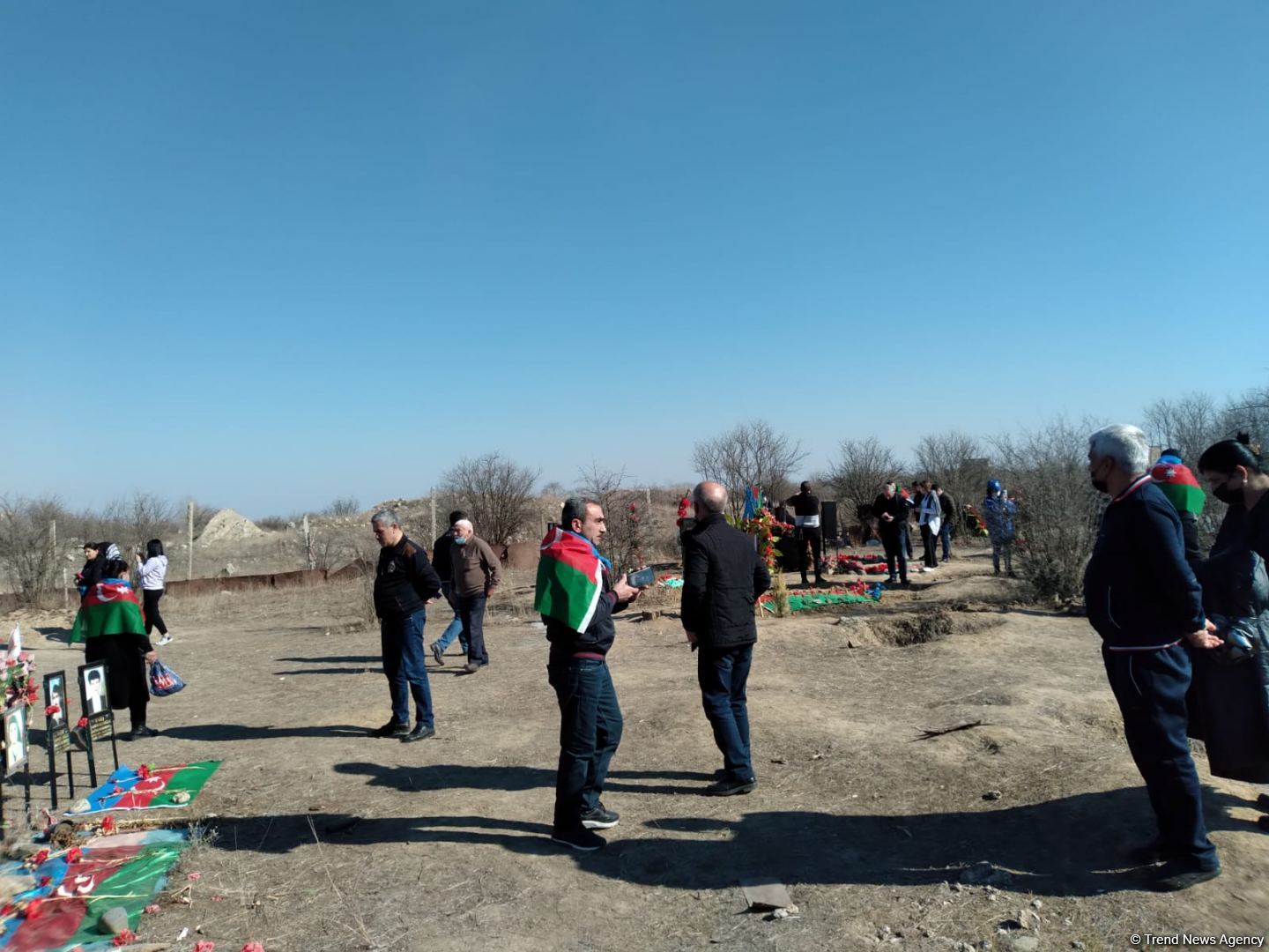 Bakıdan gedən növbəti sərnişinlər Ağdamda (FOTO)