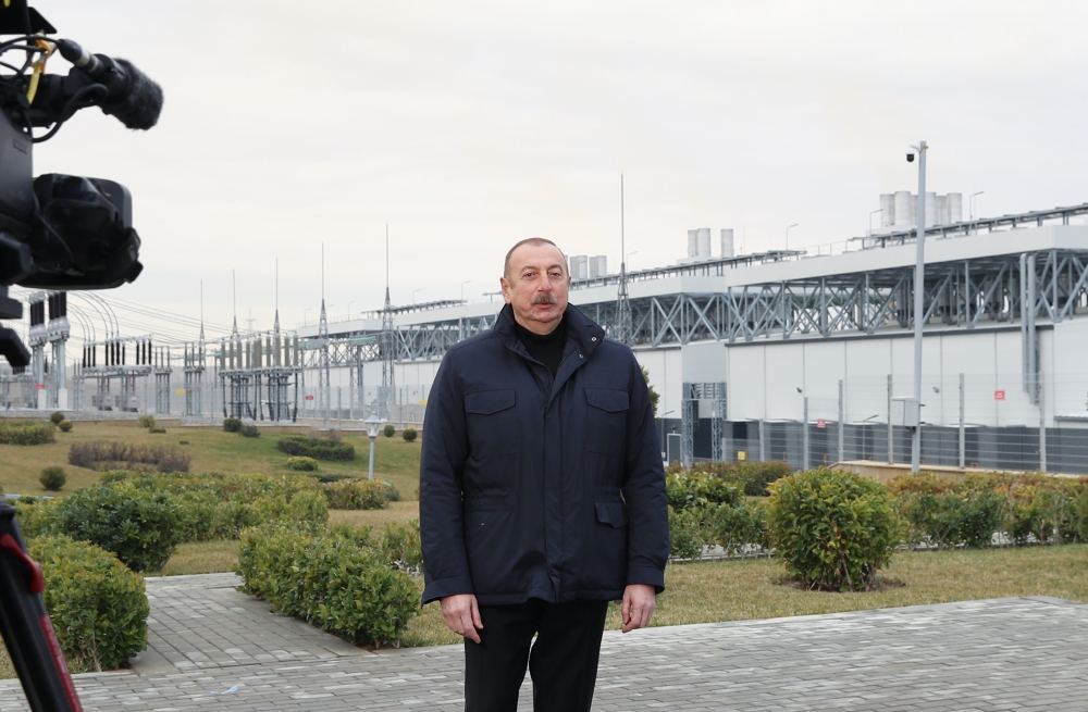 Prezident İlham Əliyev “Qobu” Enerji Qovşağının açılışında iştirak edib (FOTO/VİDEO) (YENİLƏNİB)