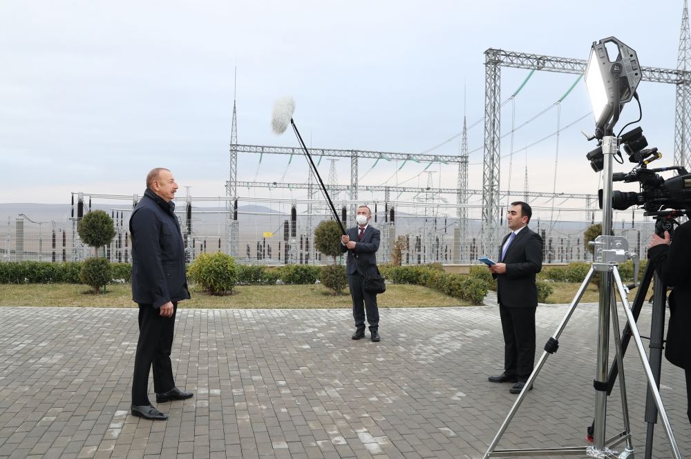 Prezident İlham Əliyev: Biz artıq çox ciddi elektrik enerjisini ixrac edən ölkəyə çevrildik