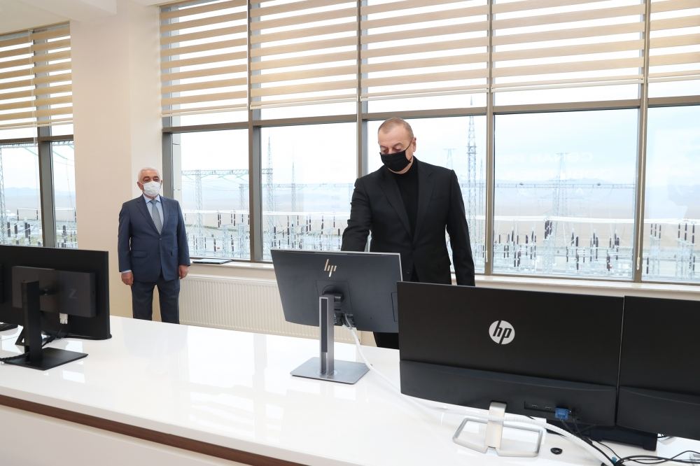 Prezident İlham Əliyev “Qobu” Enerji Qovşağının açılışında iştirak edib (FOTO/VİDEO) (YENİLƏNİB)