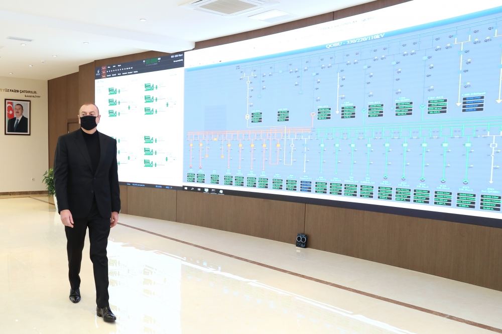 Prezident İlham Əliyev “Qobu” Enerji Qovşağının açılışında iştirak edib (FOTO/VİDEO) (YENİLƏNİB)